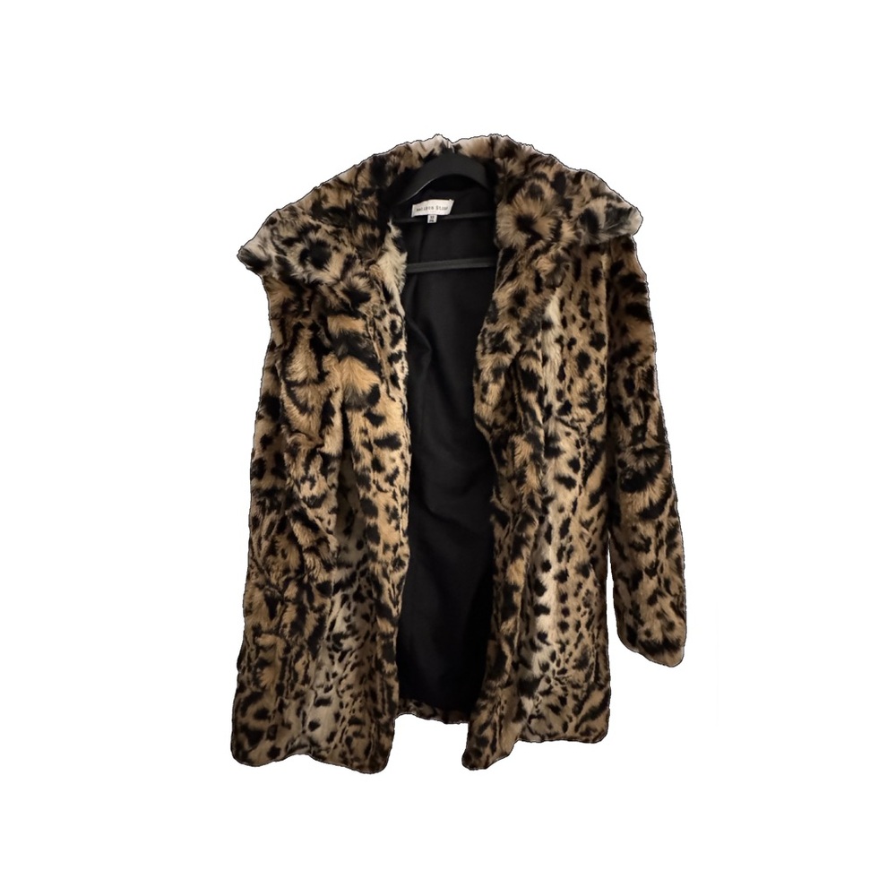 Anthropologie- Matison Stone- Leopard Coat